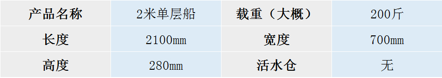 JSL-2米双层船